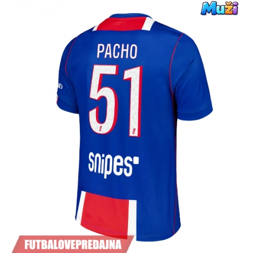 Lacne Muži Futbalové dres Paris Saint-Germain Willian Pacho #51 2026-27 Krátky Rukáv - Domáci
